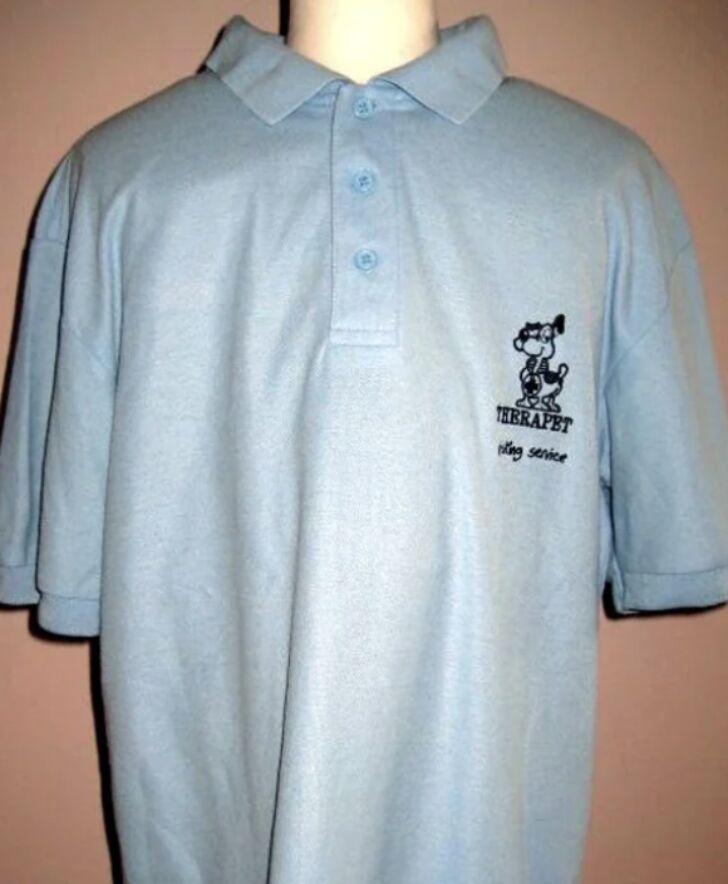 Therapet polo shirt sky blue